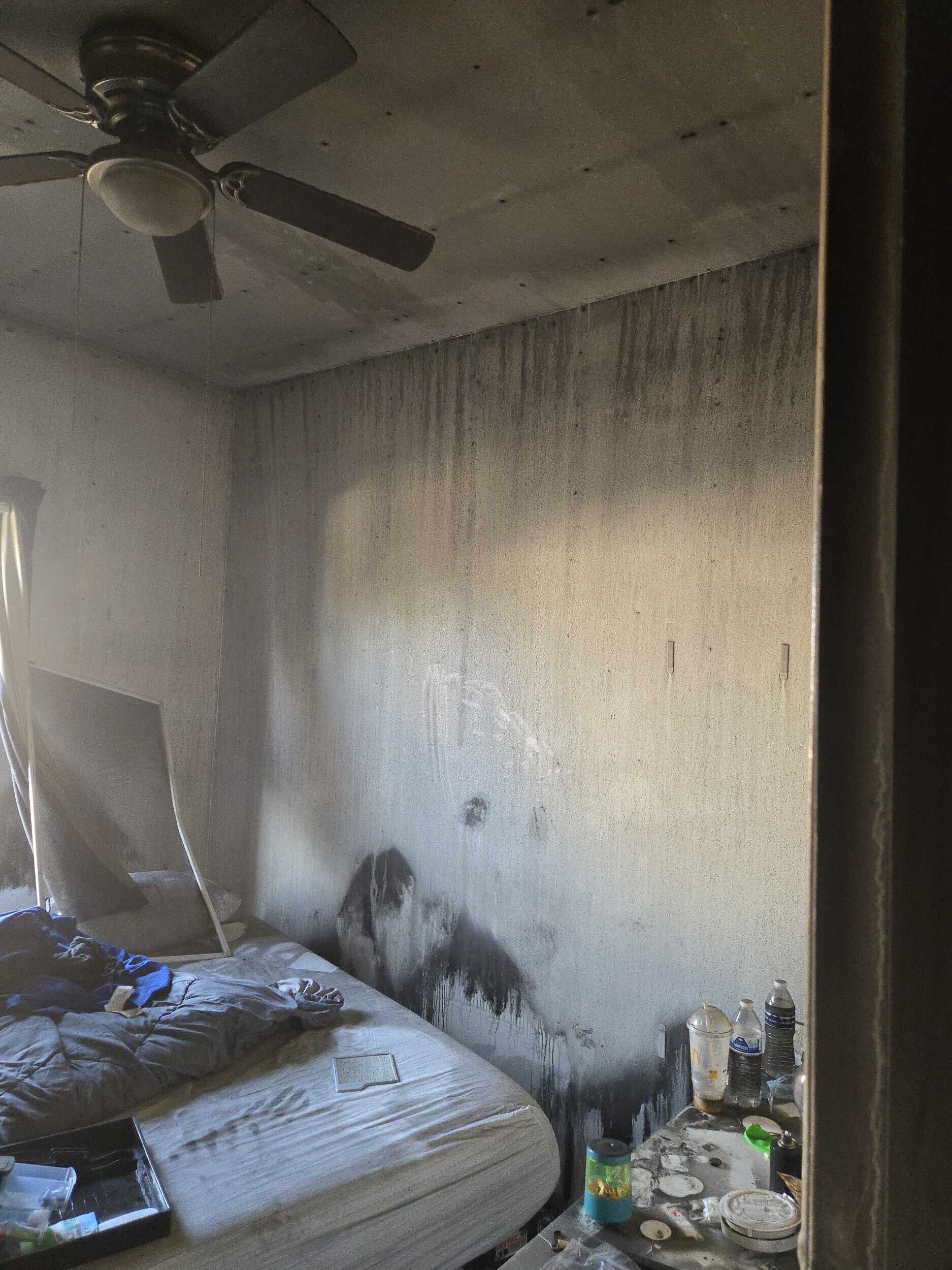 4 plex  Reconstruction following fire in apartment unit - Before