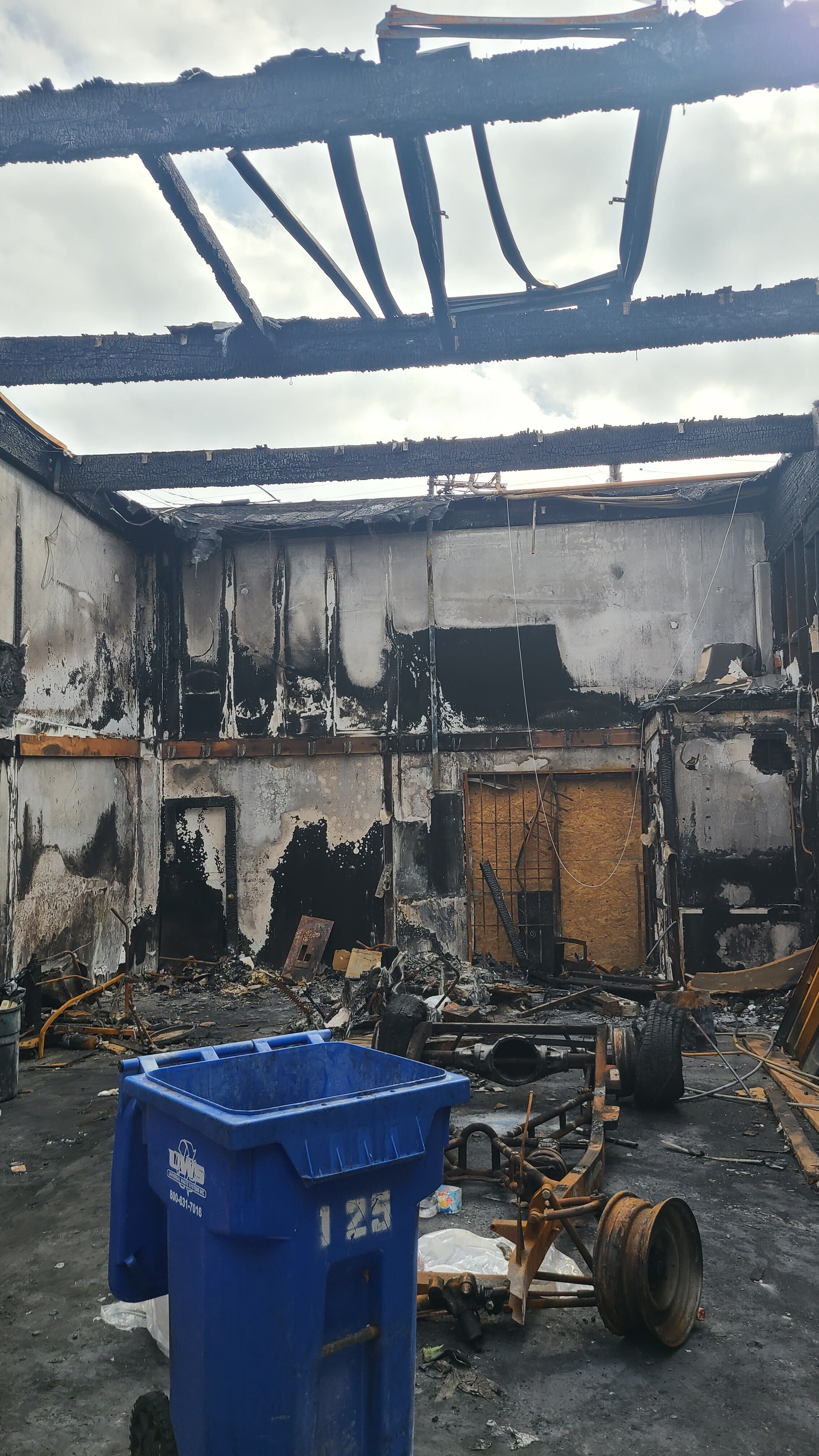 Mixed use industrial  building reconstruction after fire damage - Before