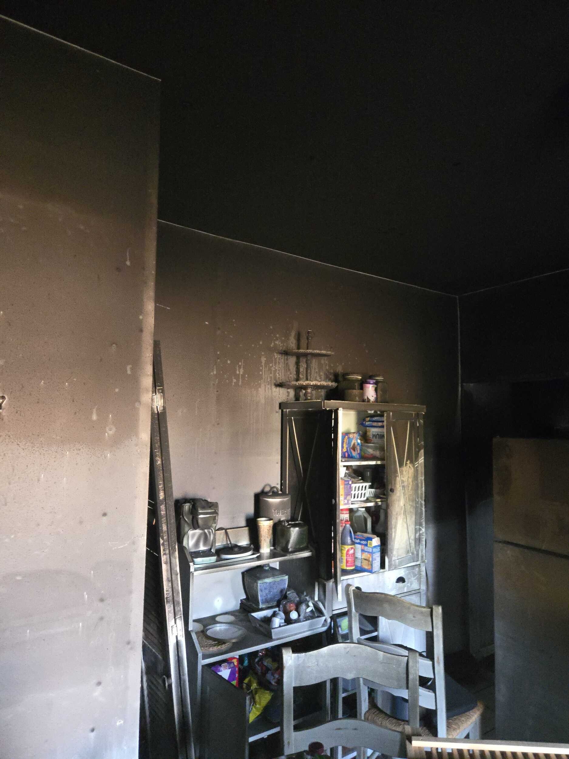 4 plex  Reconstruction following fire in apartment unit - Before