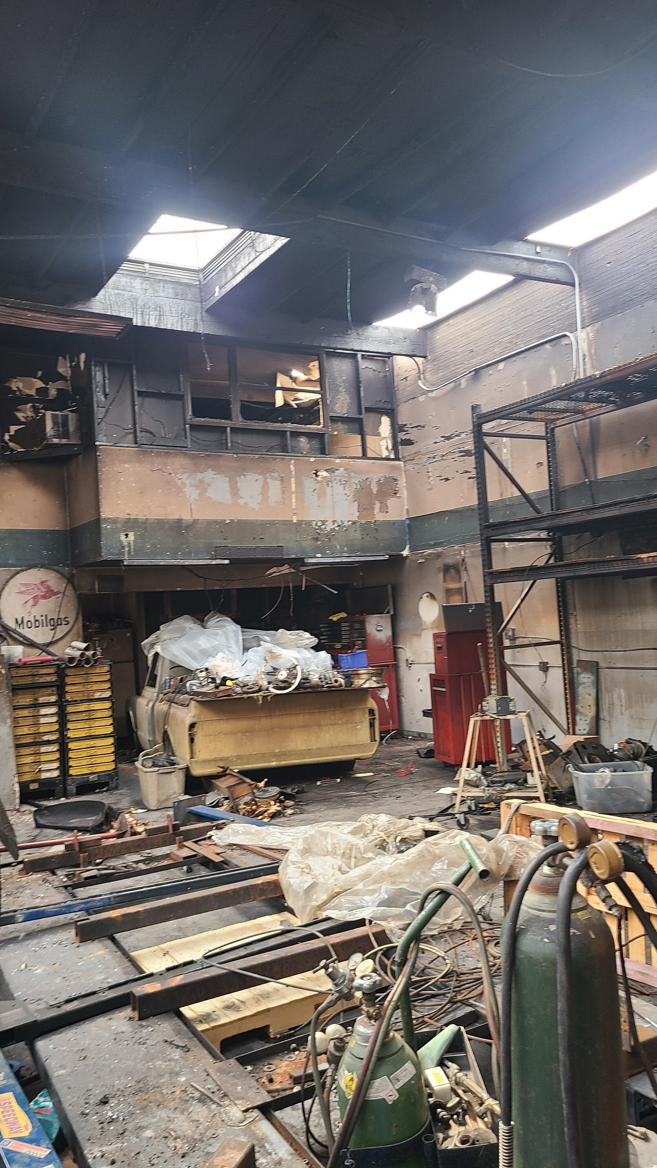 Mixed use industrial  building reconstruction after fire damage - Before