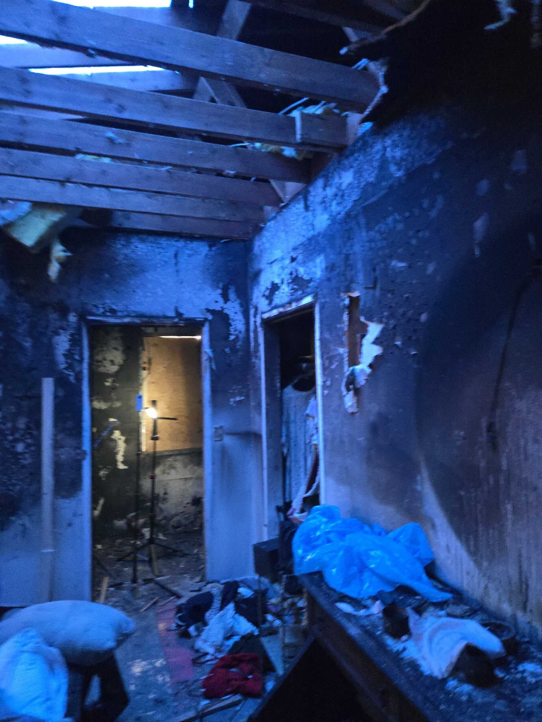 4 plex  Reconstruction following fire in apartment unit - Before