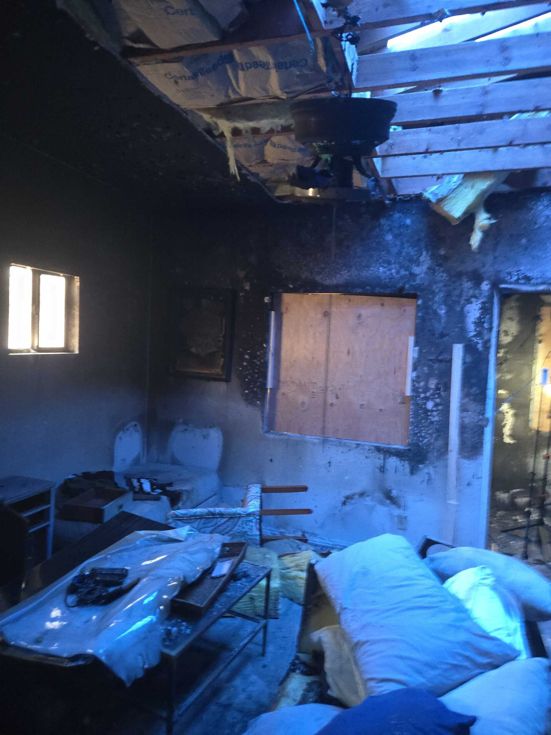 4 plex  Reconstruction following fire in apartment unit - Before