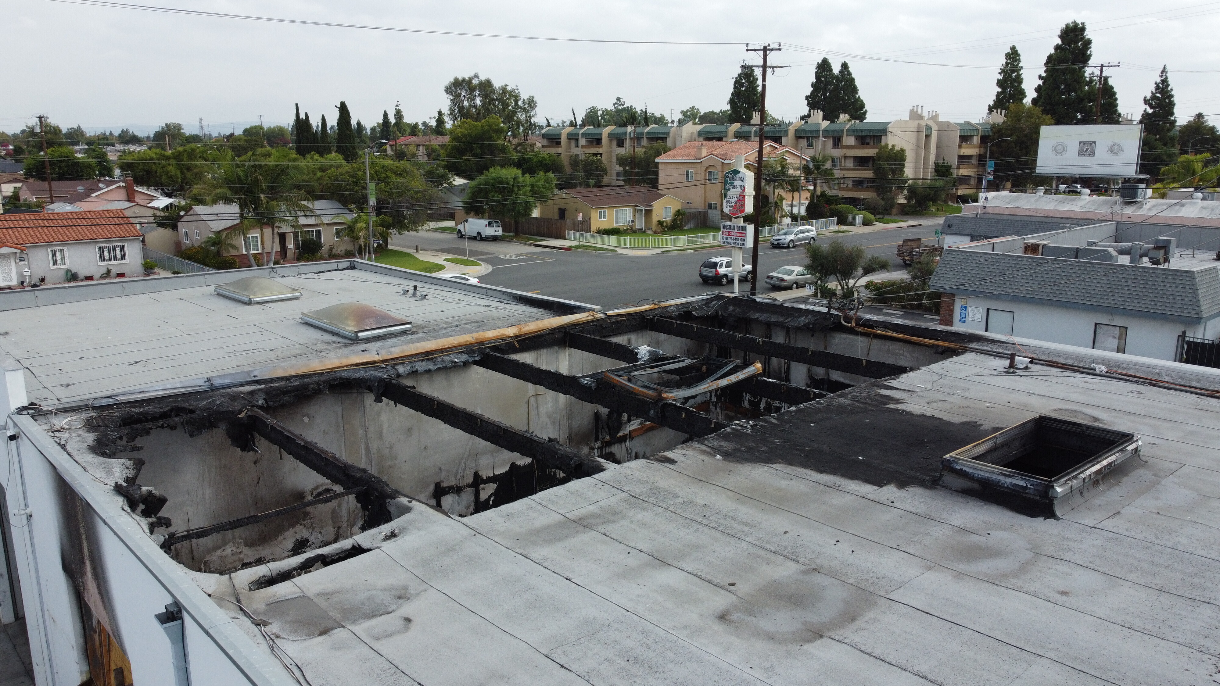 Mixed use industrial  building reconstruction after fire damage - Before
