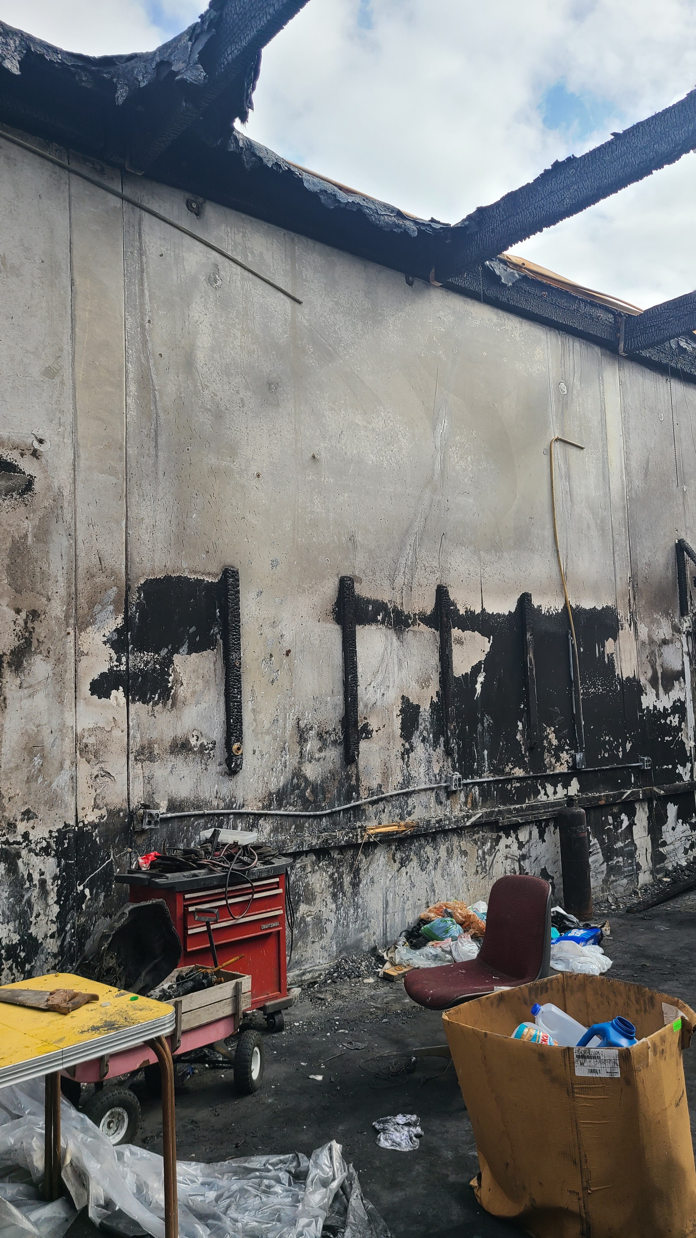 Mixed use industrial  building reconstruction after fire damage - Before