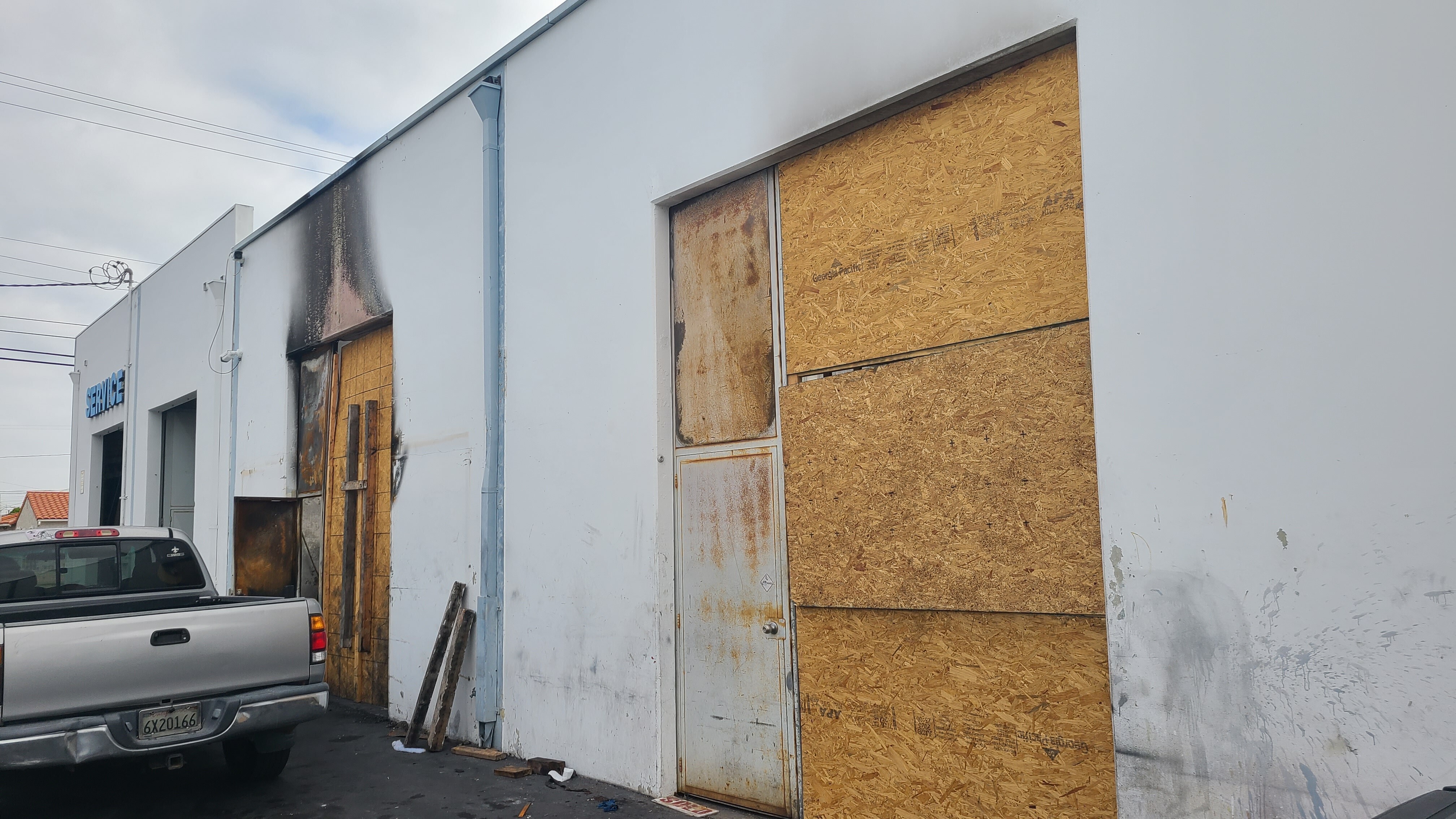 Mixed use industrial  building reconstruction after fire damage - Before