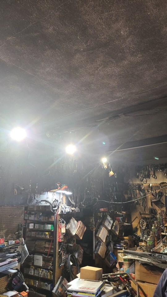 Commercial building reconstruction after fire damage - Before