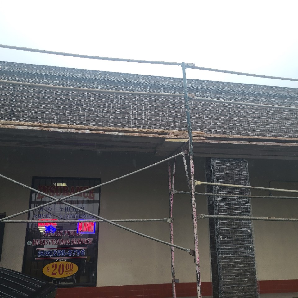 Retail Commercial building reconstruction after fire damage - During Construction