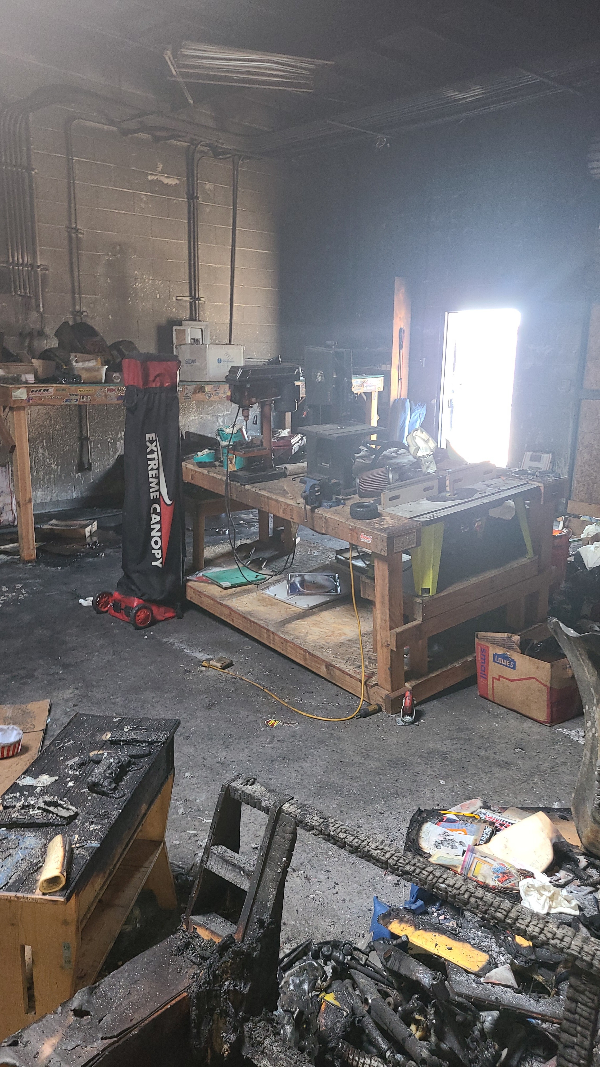 South Bay Commercial building reconstruction after fire damage - Before