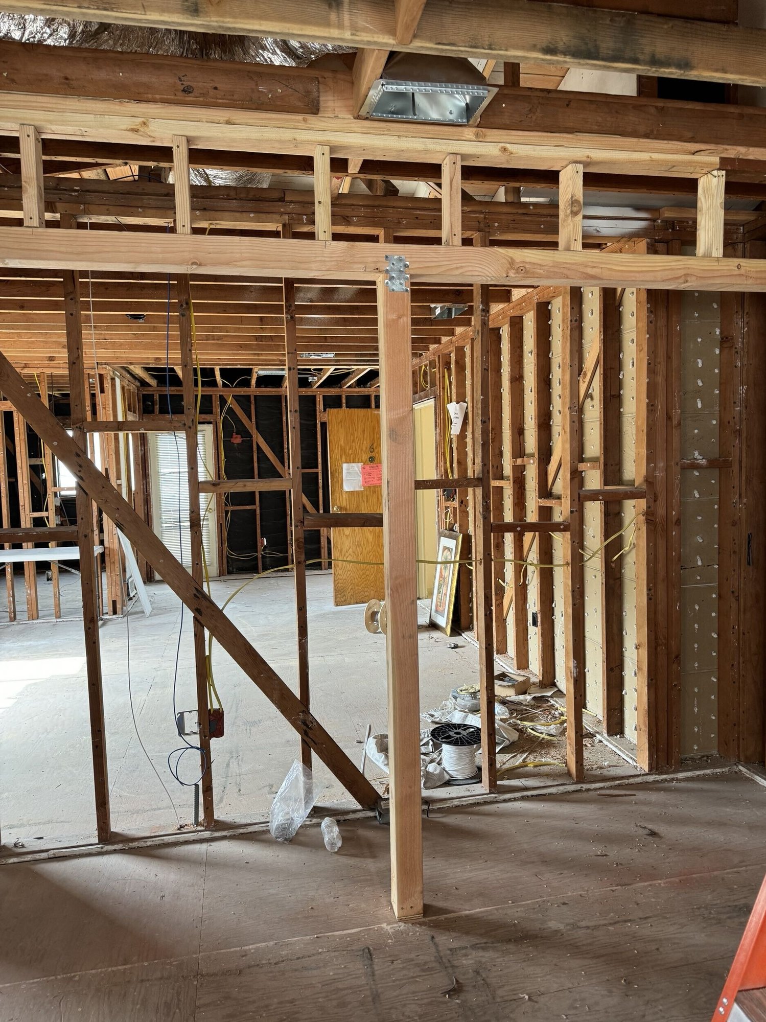 Multi-family fire reconstruction - During Construction