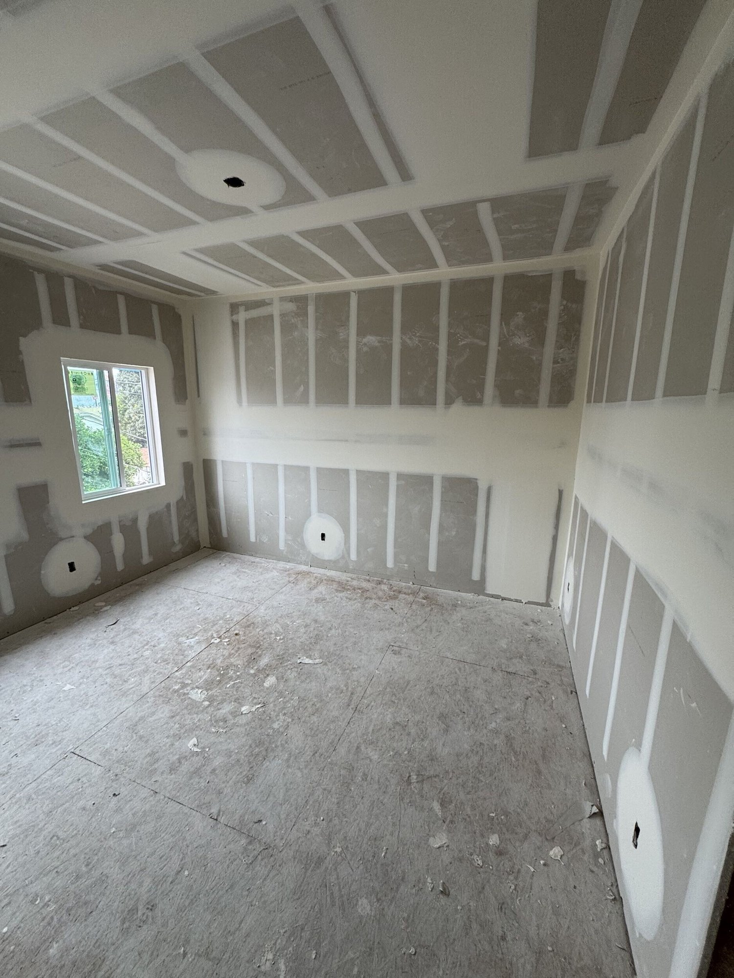 4 plex  Reconstruction following fire in apartment unit - During Construction