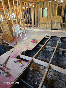 Reconstruction residential home after kitchen fire - During Construction