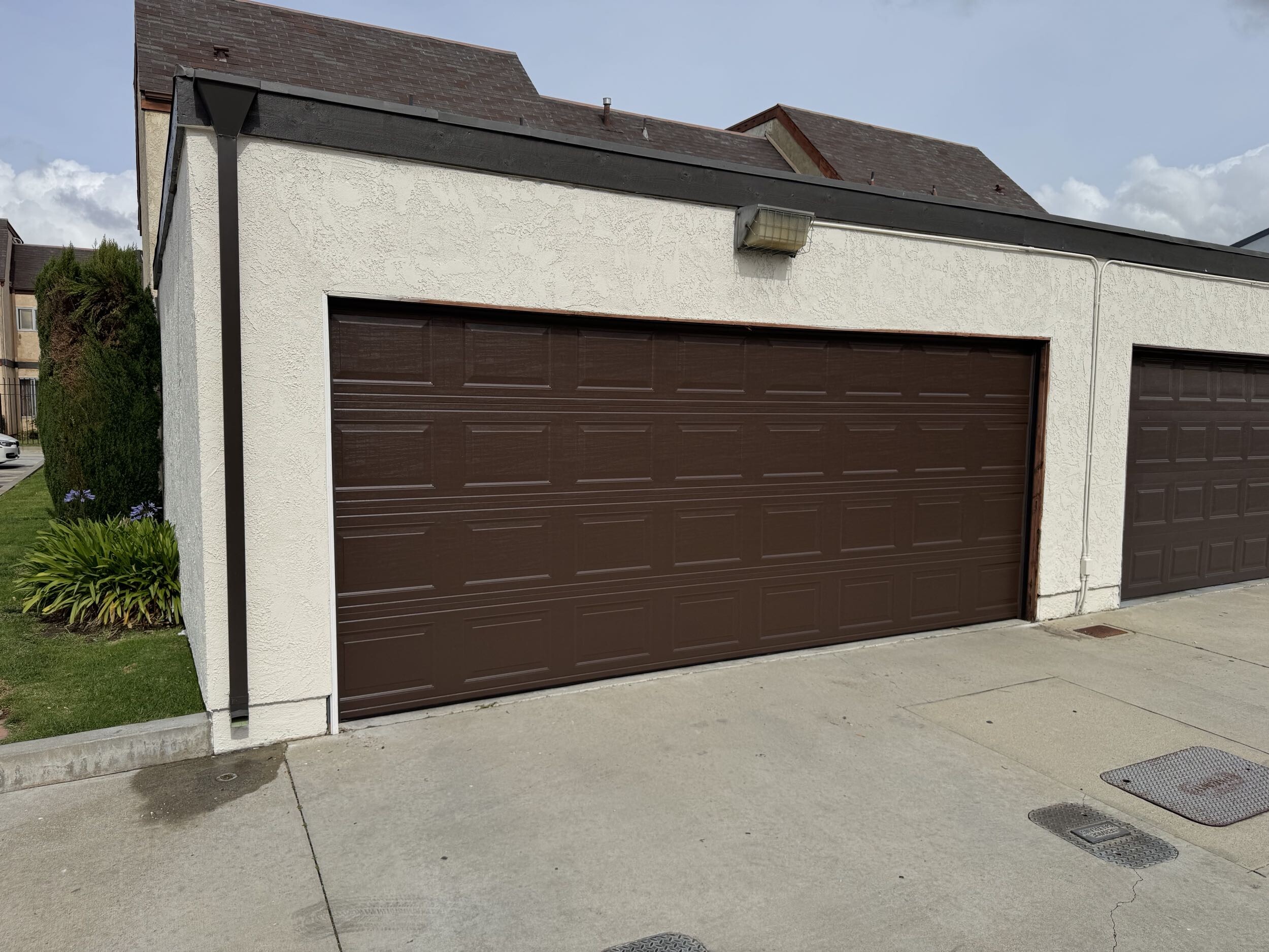 Detached garage reconstruction after vehicle impact - Completion