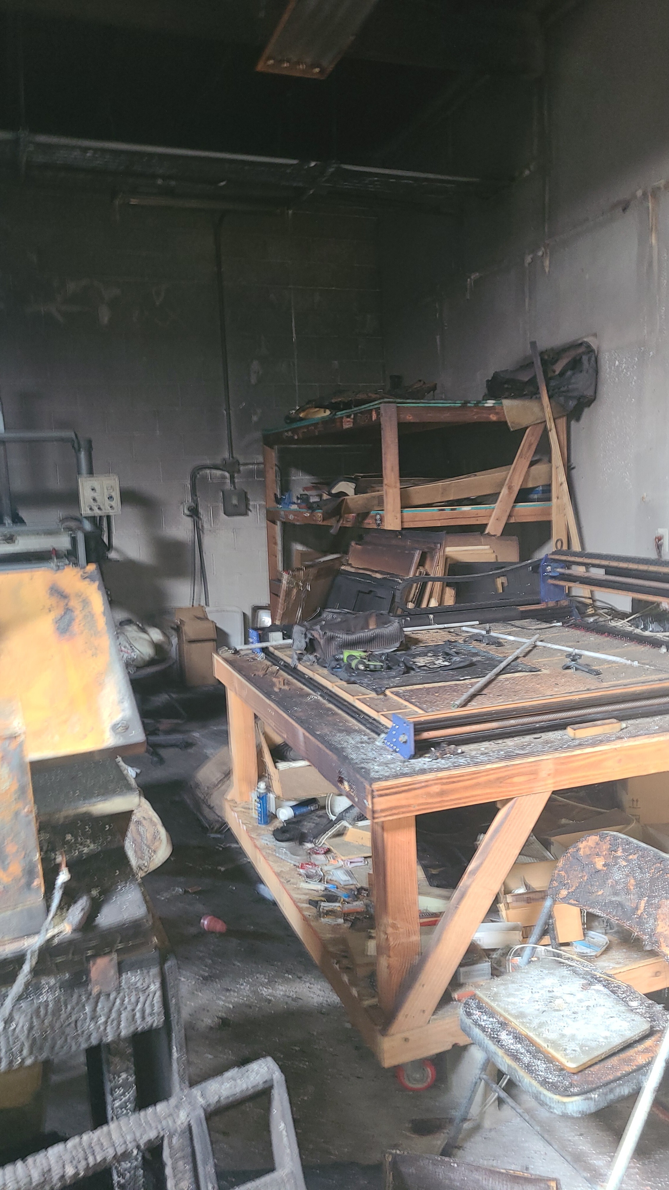 South Bay Commercial building reconstruction after fire damage - Before