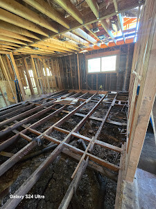 Reconstruction residential home after kitchen fire - During Construction