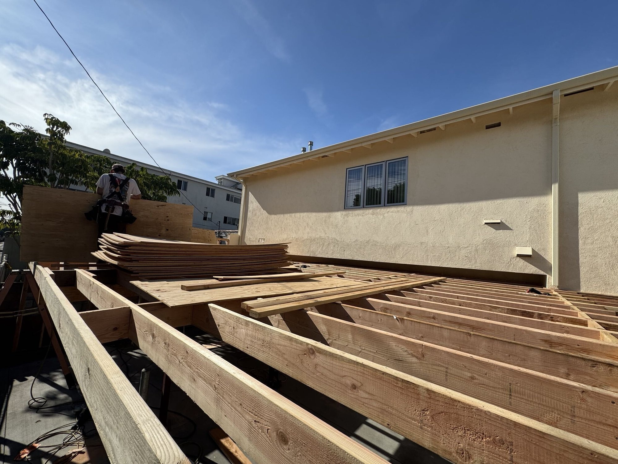 Multi-family fire reconstruction - During Construction