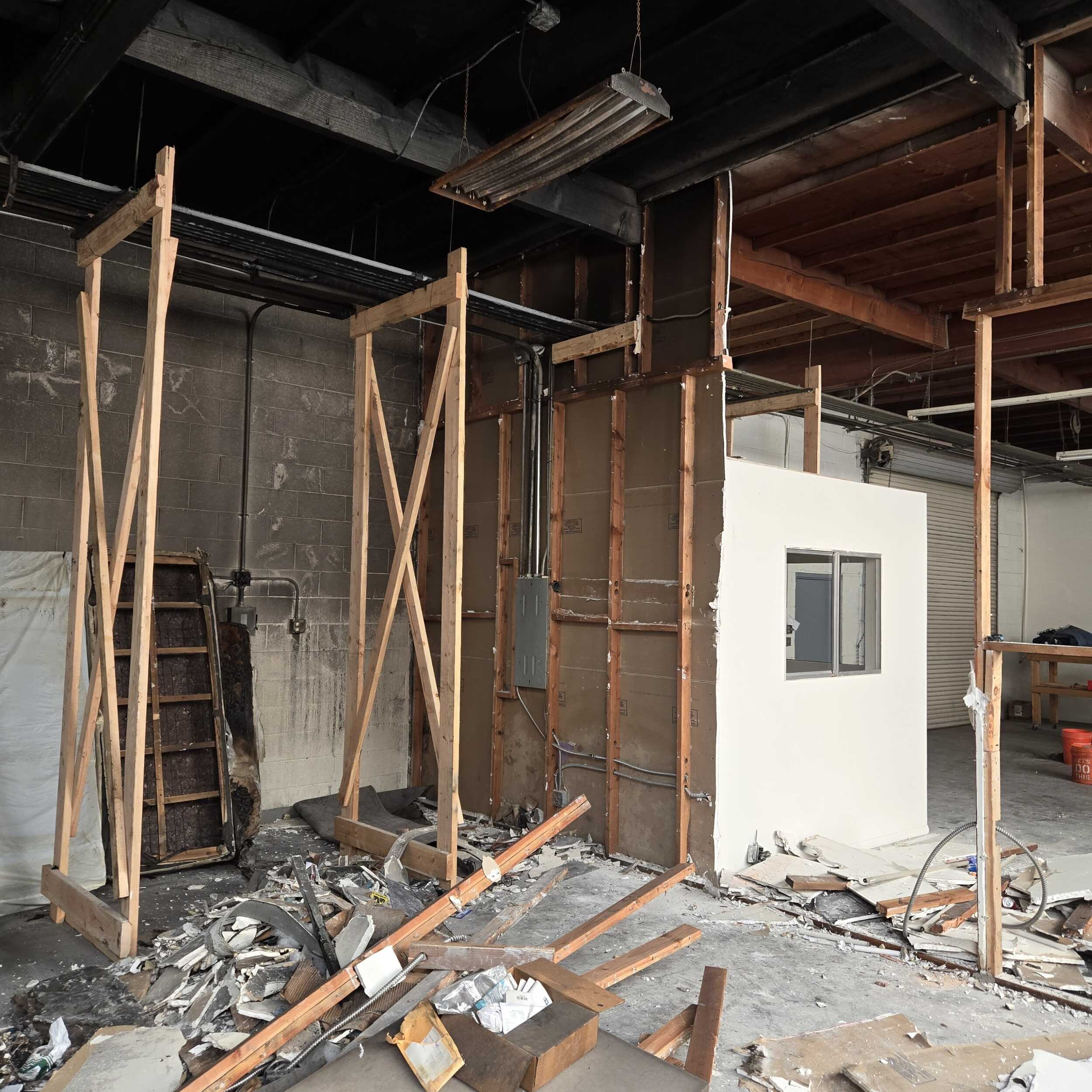 South Bay Commercial building reconstruction after fire damage - Before