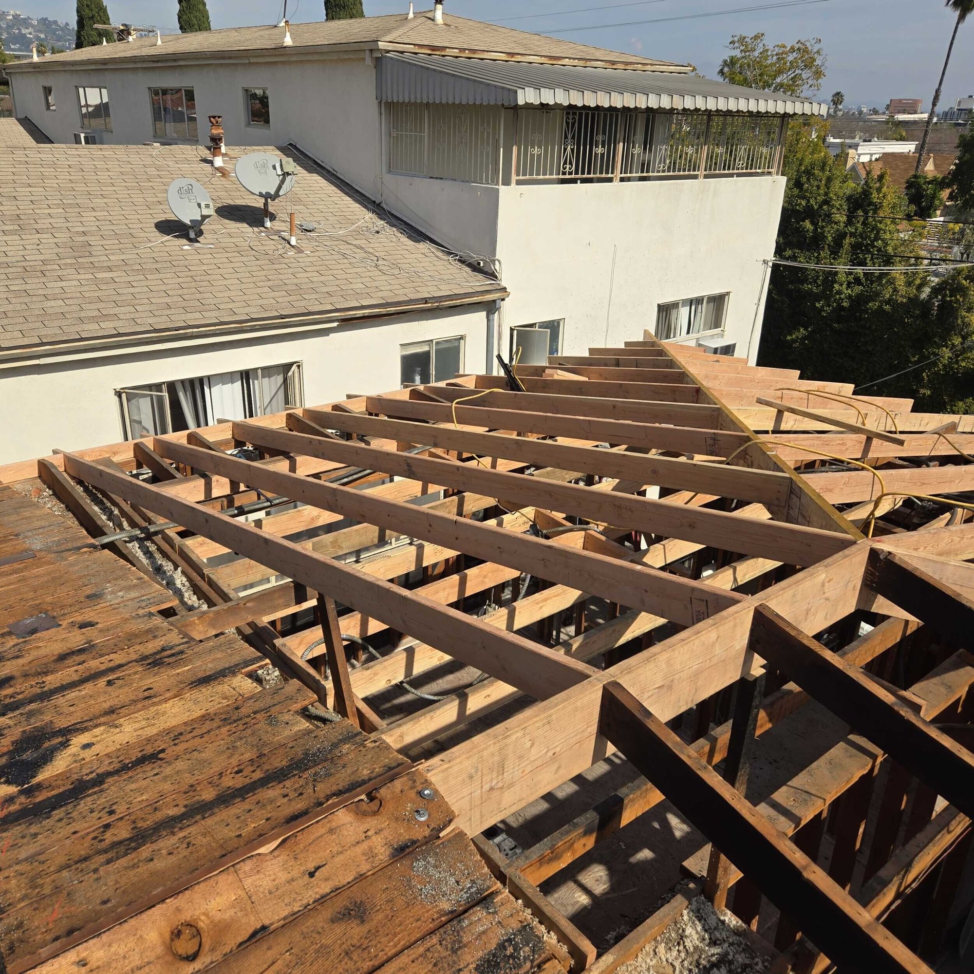 Multi-family fire reconstruction - During Construction