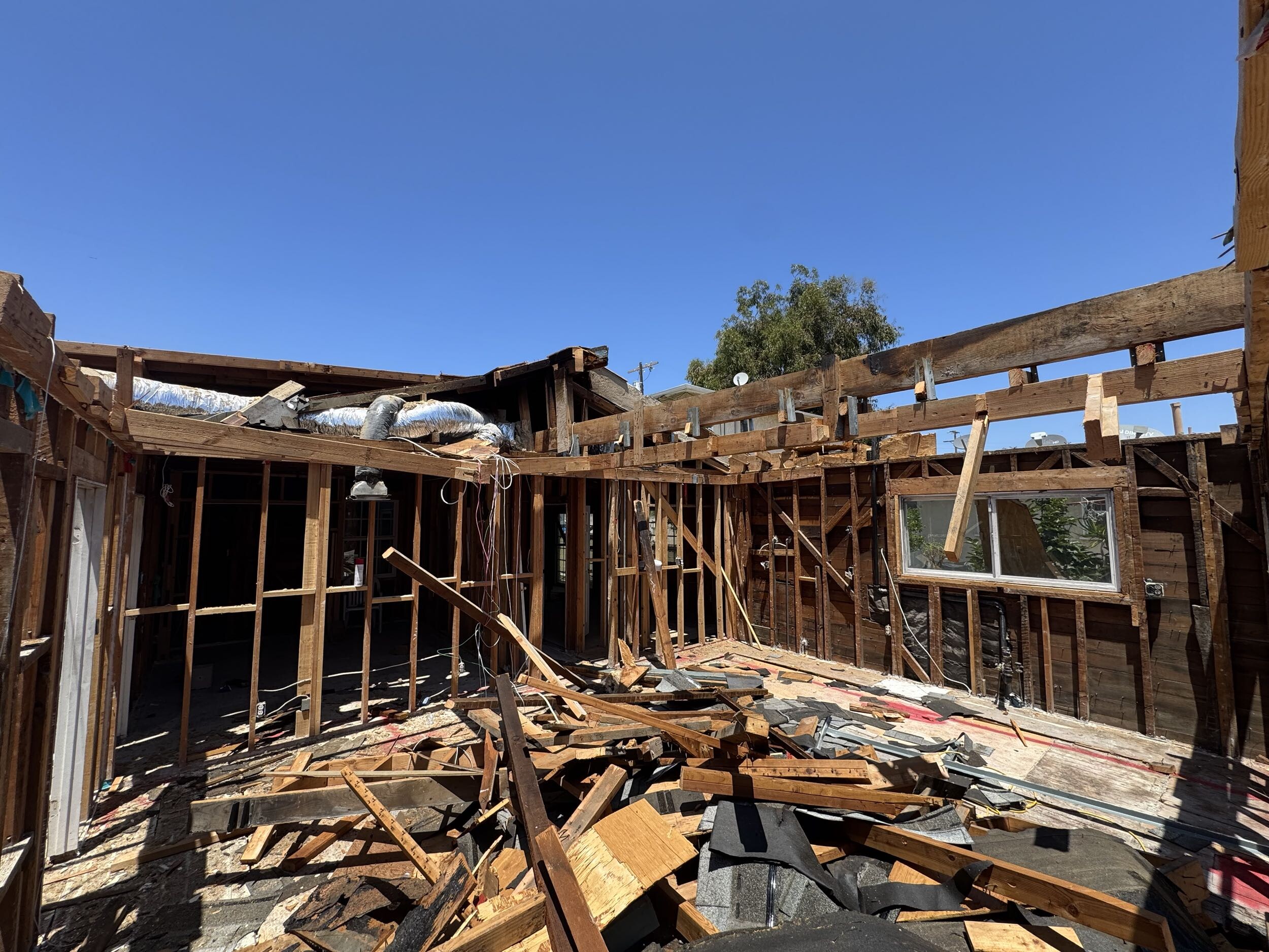 Reconstruction residential home after kitchen fire - Before